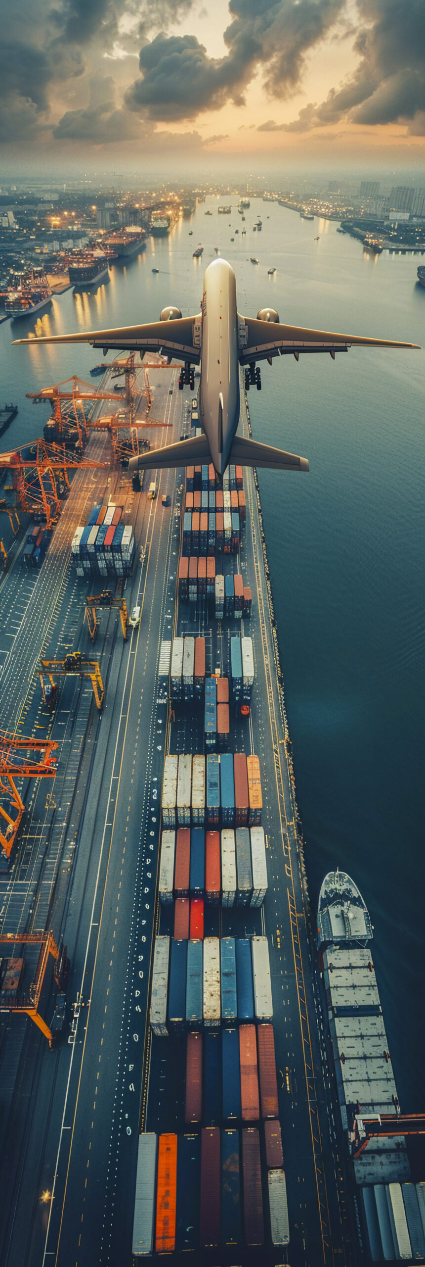 conceito de transporte e logistica